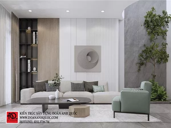 Xây nhà trọn gói Phan Thiết | Công ty Kiến trúc - Xây dựng Đoàn Anh Quốc . Thiết kế nội thất nhà phố 3 tầng hiện đại tại Phan Thiết